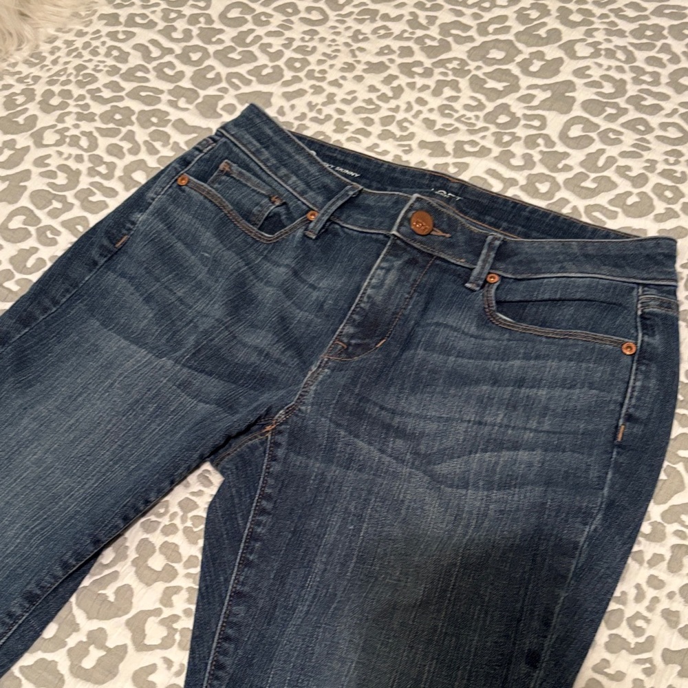 LOFT Light Wash Straight Leg Jeans